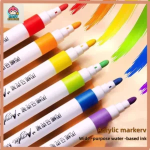80/60/48/36/24/12 Colour Acrylic Marker Pen Painting Art Supplies Stationery Writing Penanda Akrilik COD