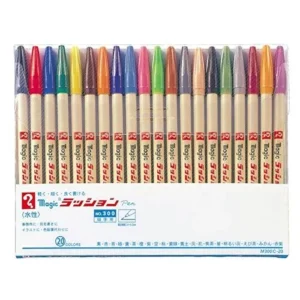 Teranishi Chemical 20-color water-based ballpoint pen set